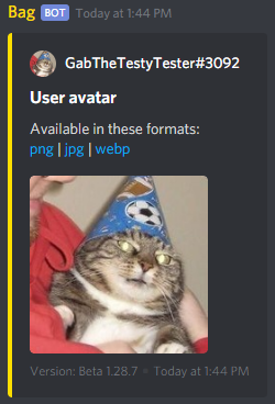 Seeing the avatar of a user